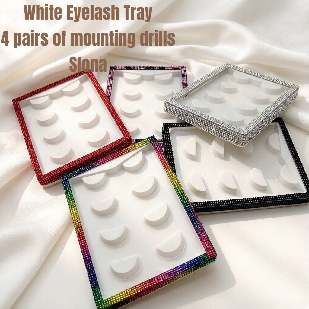 Pearl-studded eyelash box (5 pairs)