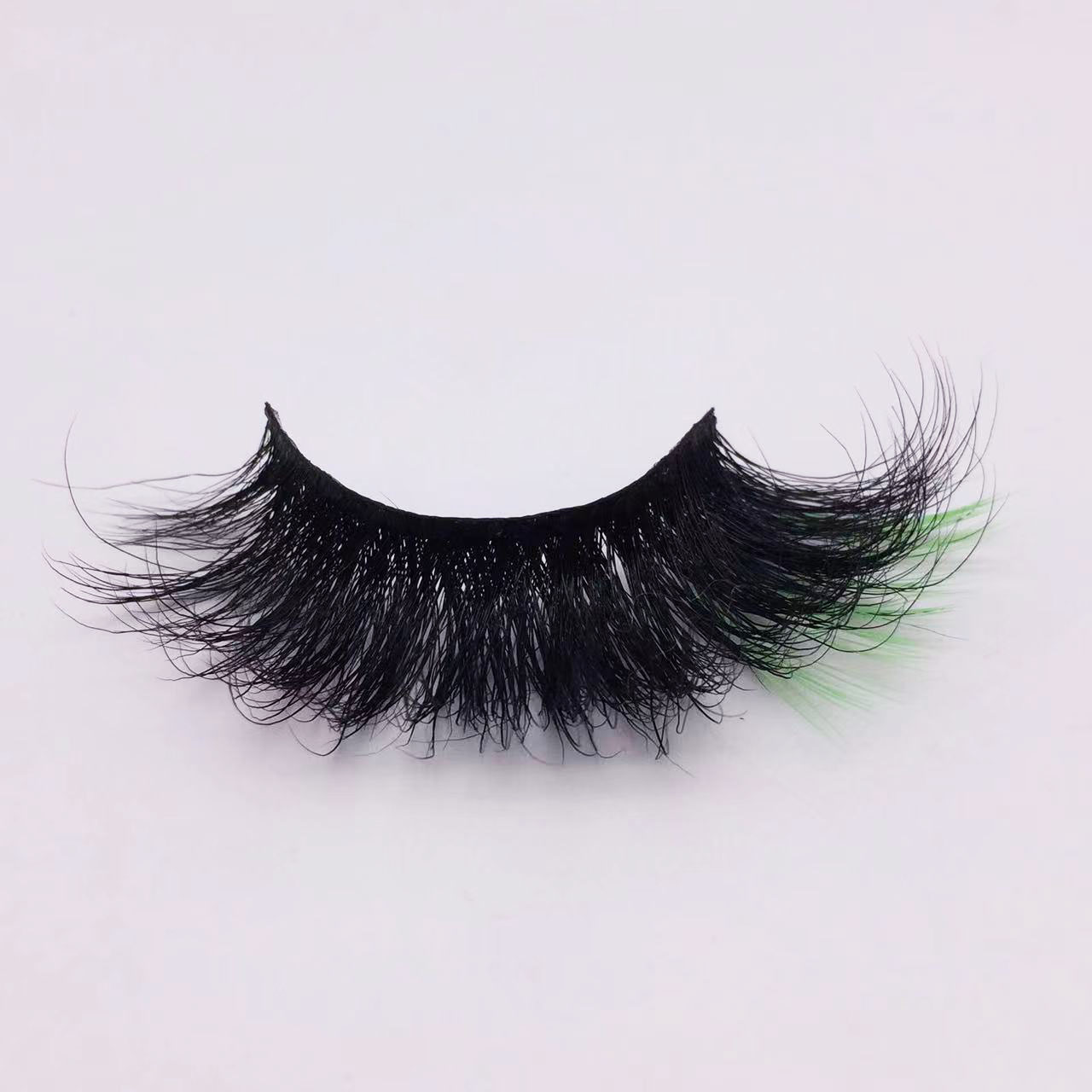 609E-10C wholesale color mink eyelashes real 3d mink eyelashes 25mm mink colorful strip eyelashes color lashes
