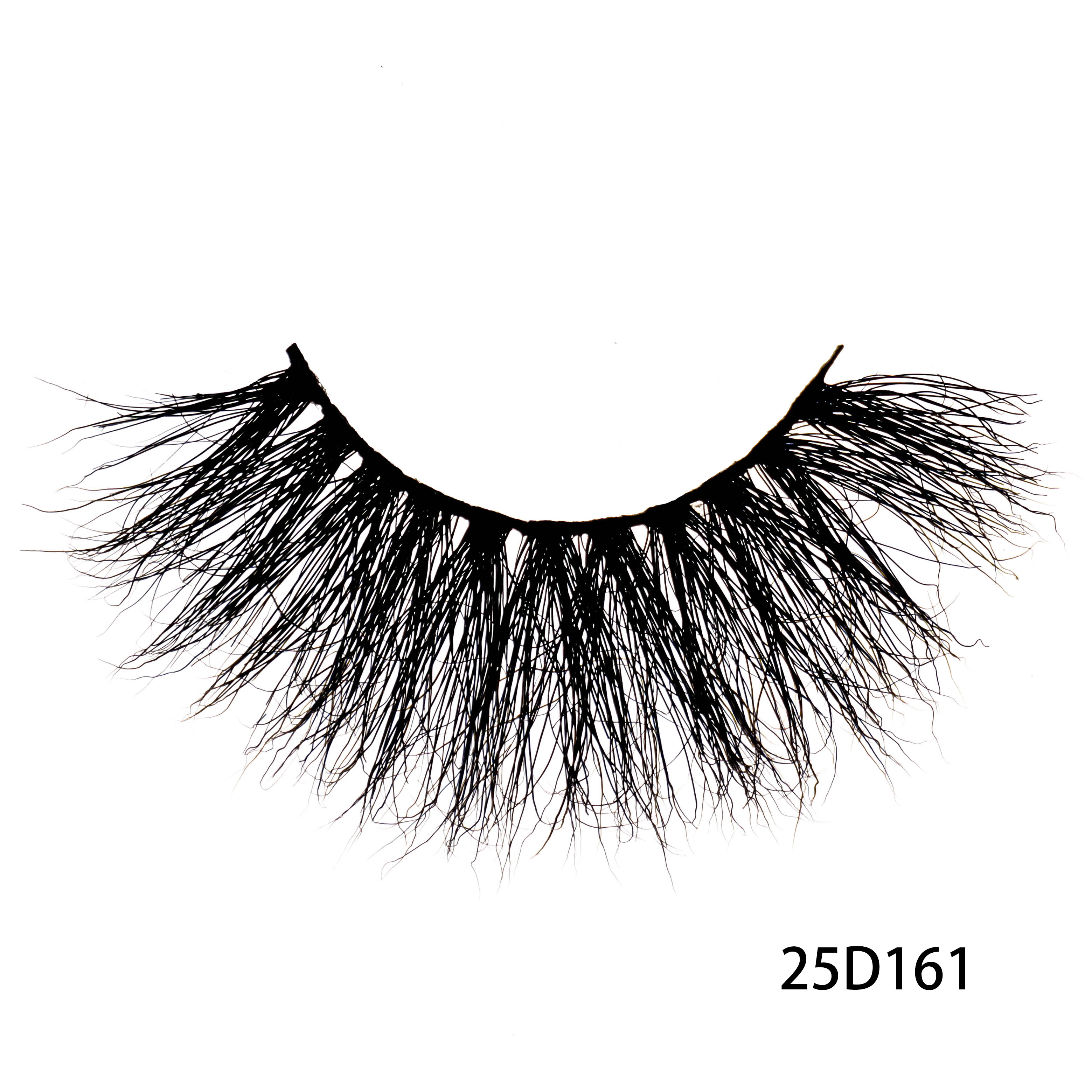 25D161 100% Siberian 5d Mink Fur Lashes 25mm Long lashes with Custom Lash Box