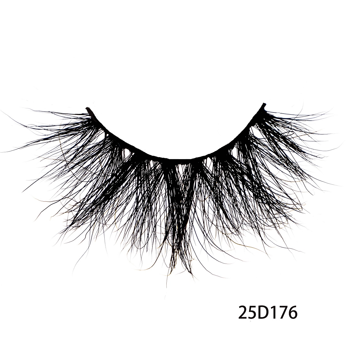 25D176 custom private label mink lashes 25mm lashes 3D real mink eyelashes