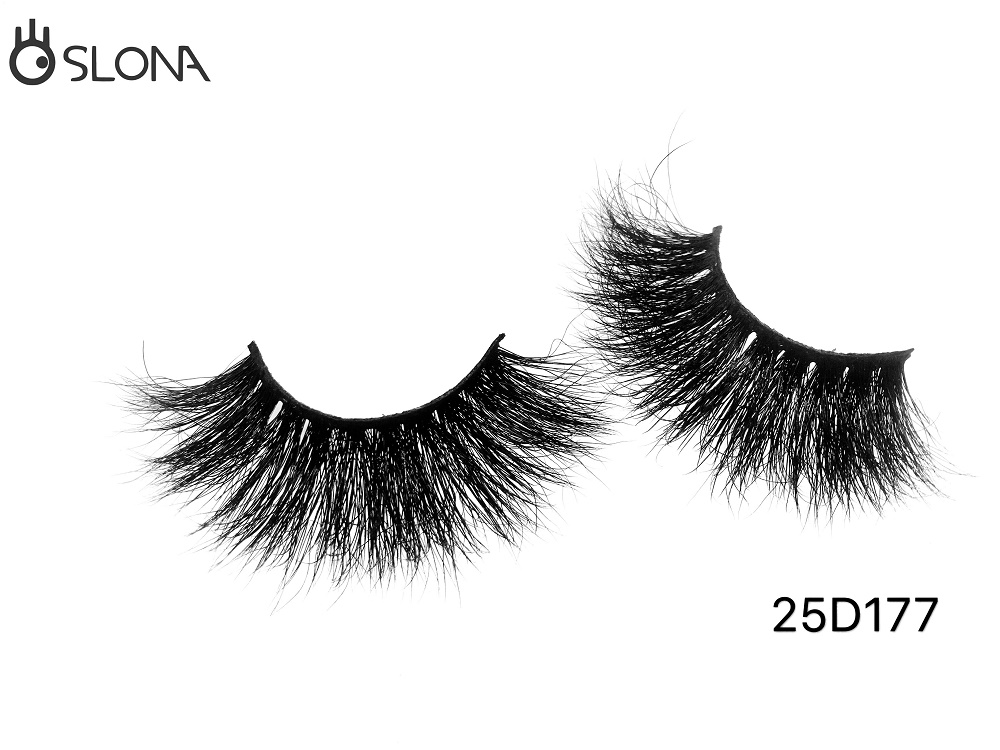 25D177 25mm mink eyelash fluffy 3d mink lashes wholesale 3d mink eyelashes
