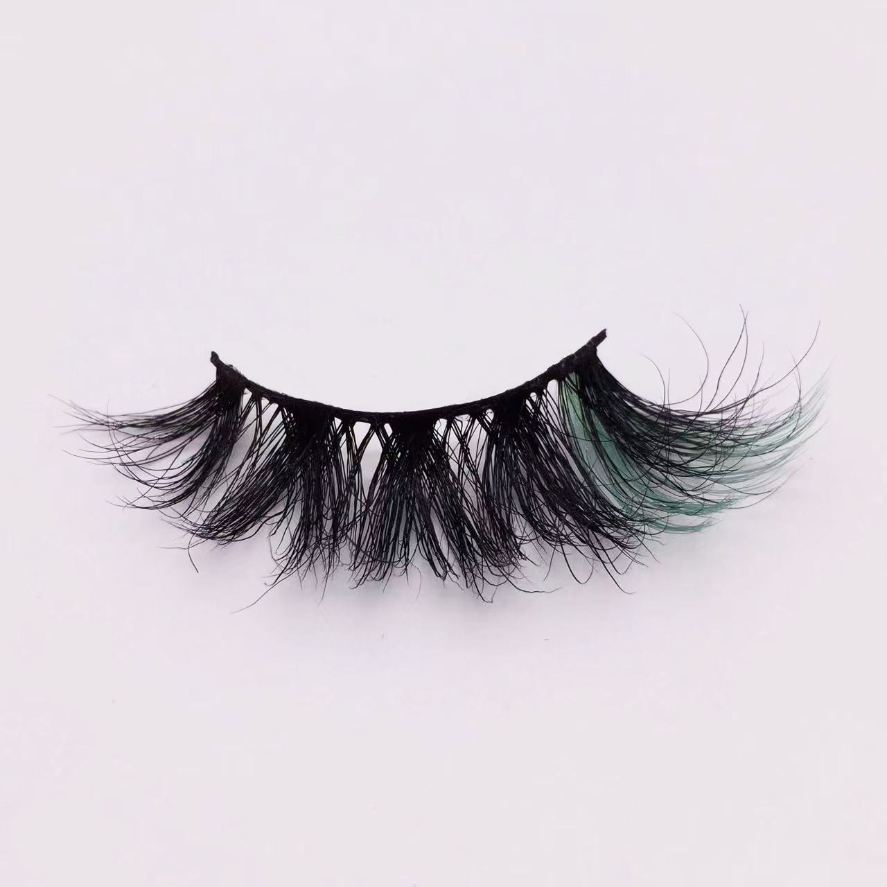 57A-7C lash strips with colored ends wholesale lashes3d wholesale vendor 25mm eyelashes