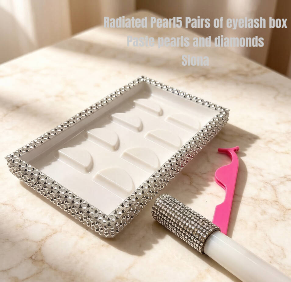 Pearl-studded eyelash box (5 pairs)