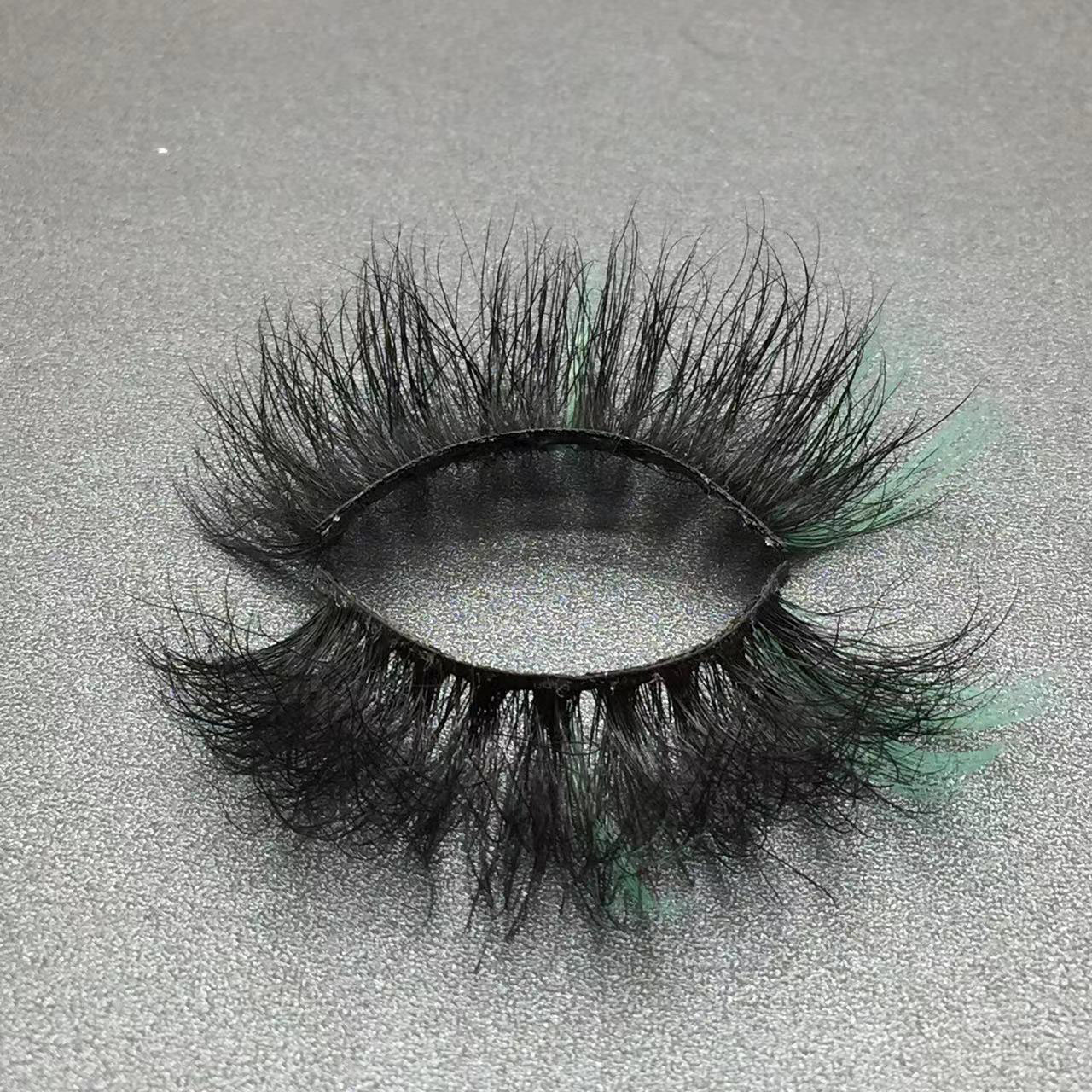 9X-72C lash strips with colored ends wholesale lashes3d wholesale vendor 25mm eyelashes