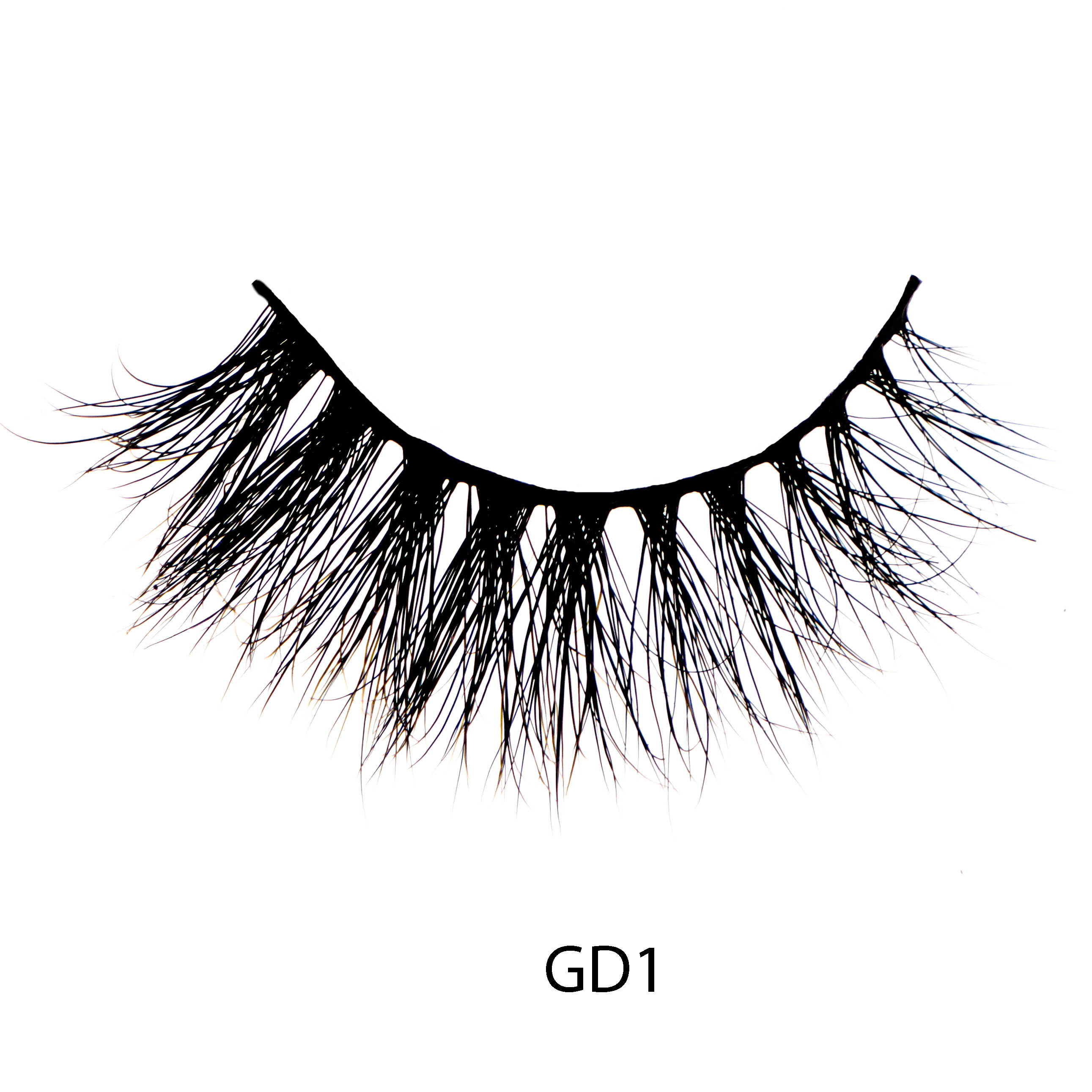 GD1 Beauty And Thick Long Private Label Soft Mink Lashes With Custom Eyelash Packaging Box
