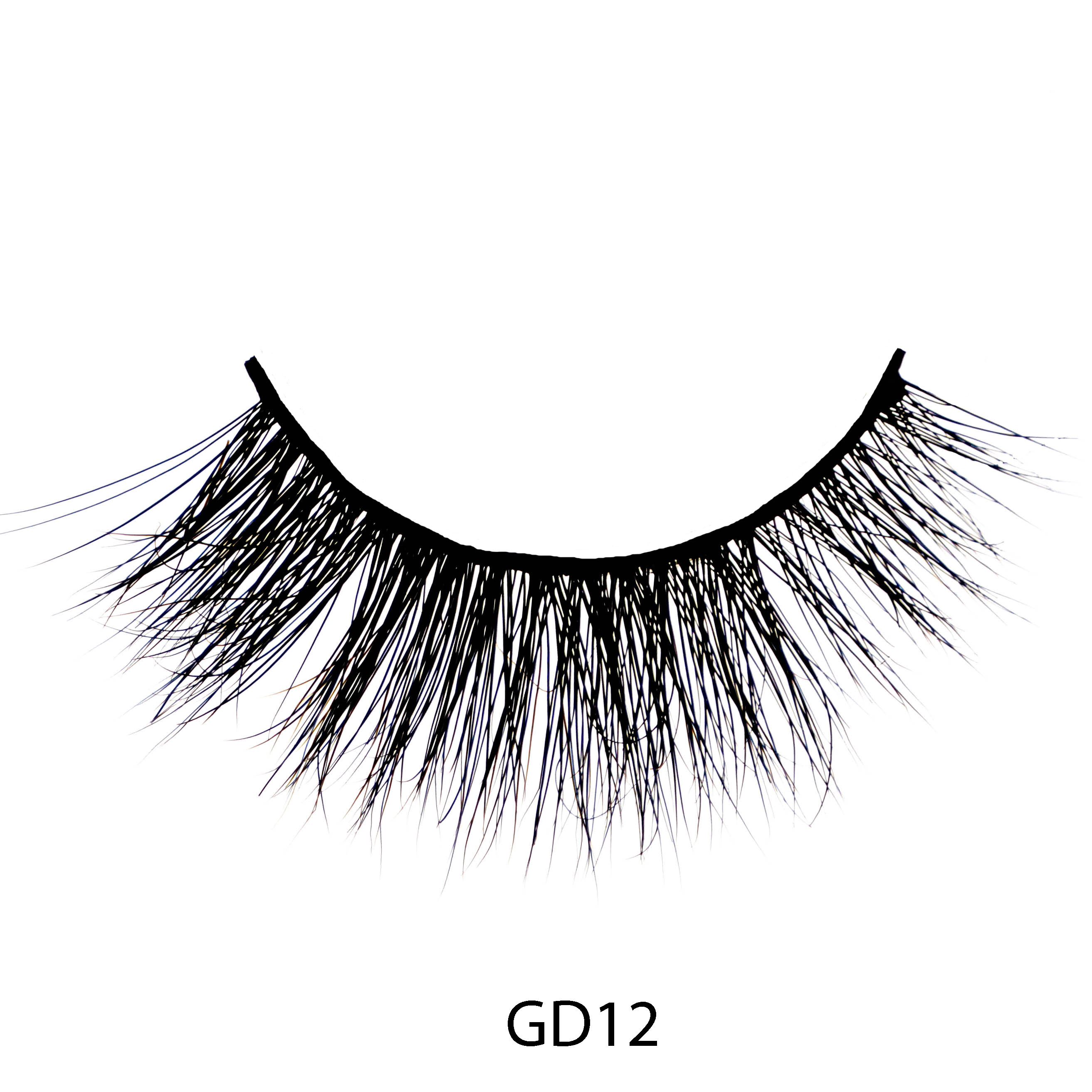 GD12 Hot Selling lashes eyelashes mink private label natural looking mink lashes package box