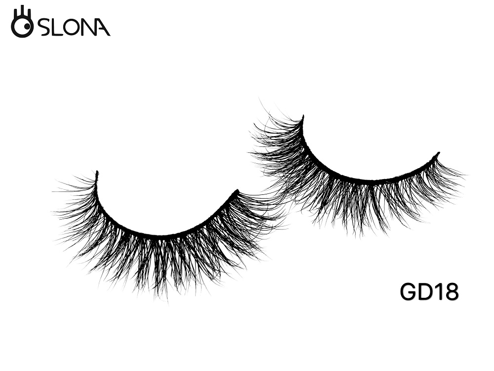 GD18 hand made high quality 100% real own brand eyelashes 3d mink lashes  packaging
