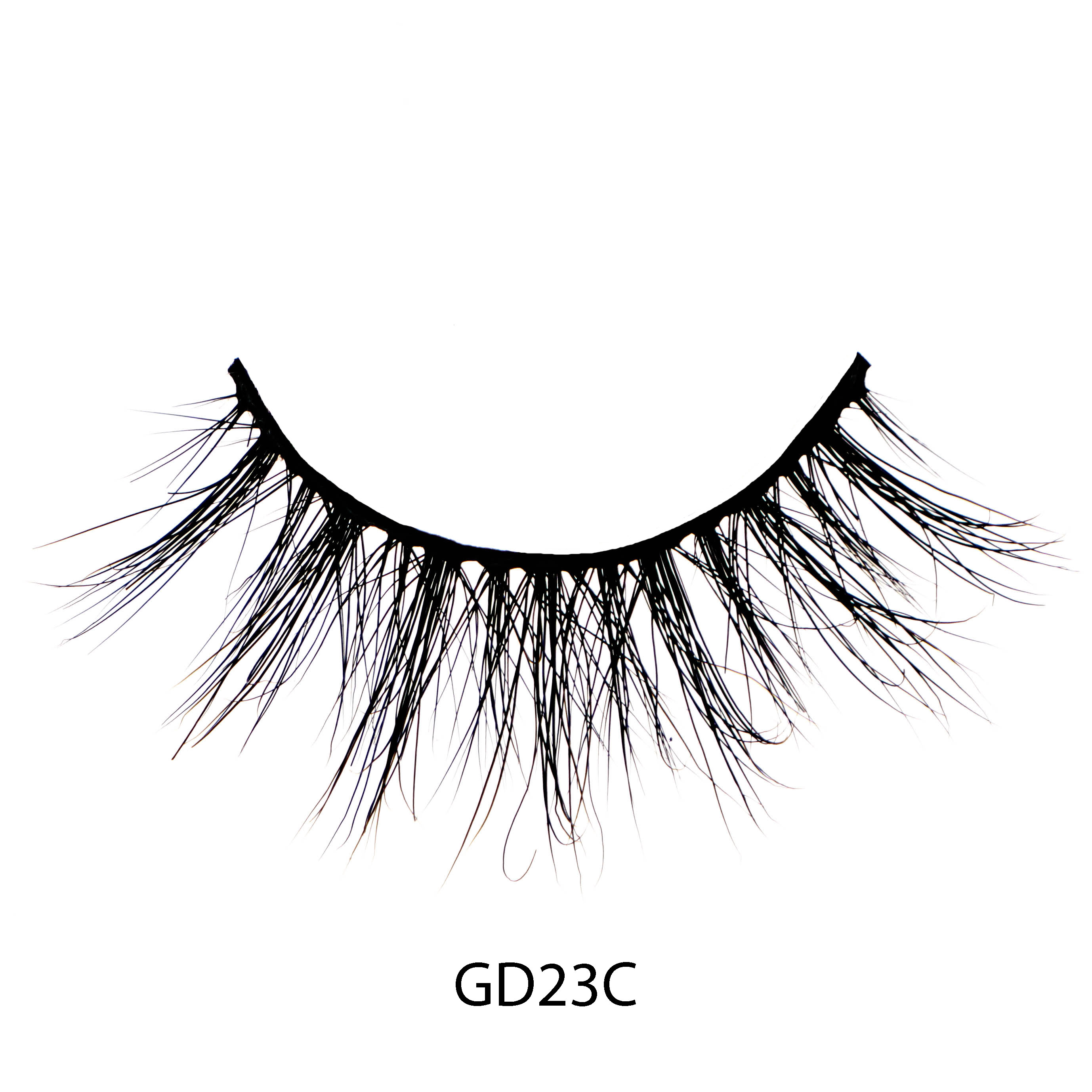 GD23C 3d mink lashes wholesale natural lashes custom eyelash packaging dramatic mink lashes