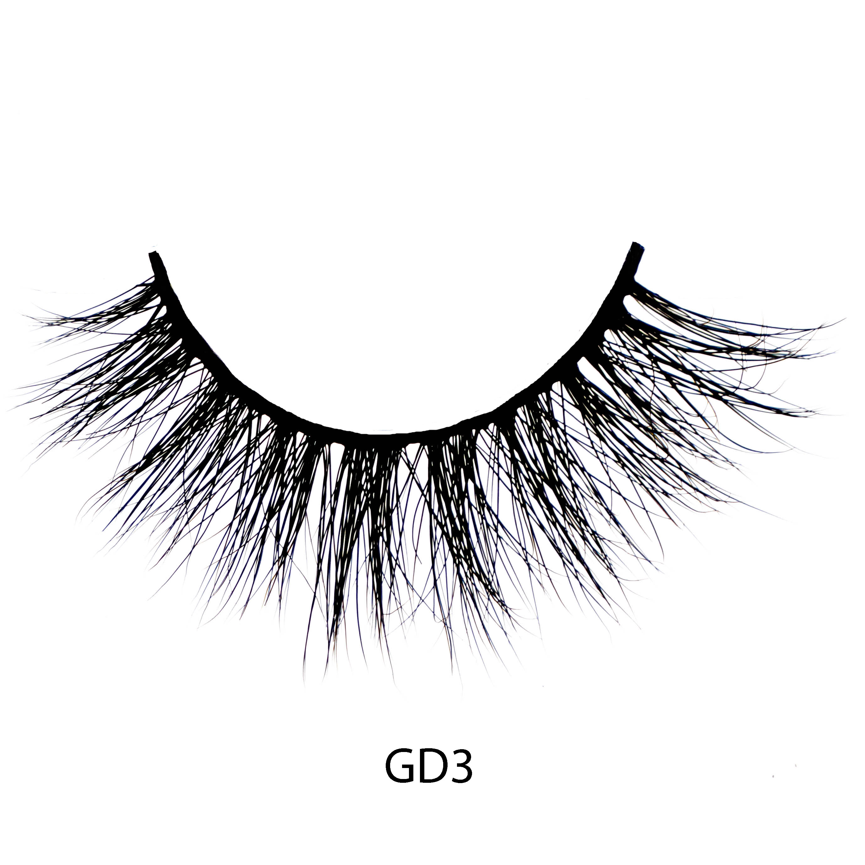 GD3 wholesale strip mink eyelashes custom packaging for lshes eyelashes mink private label
