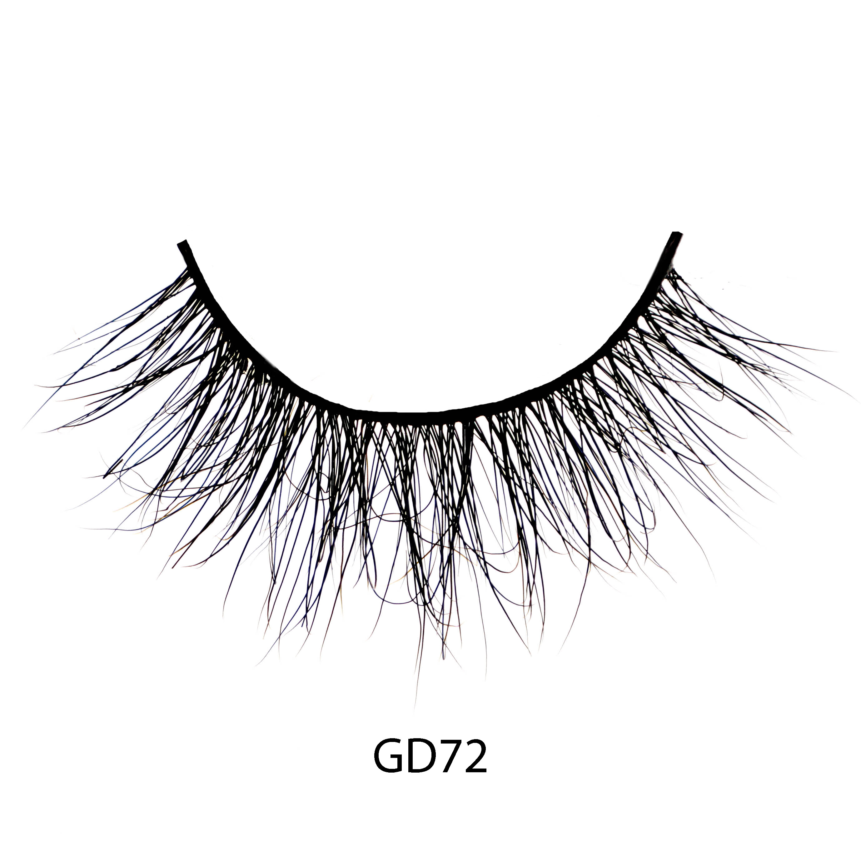 GD72  hand made high quality 100% real own brand eyelashes 3d mink lashes 18mm eyelashes packaging
