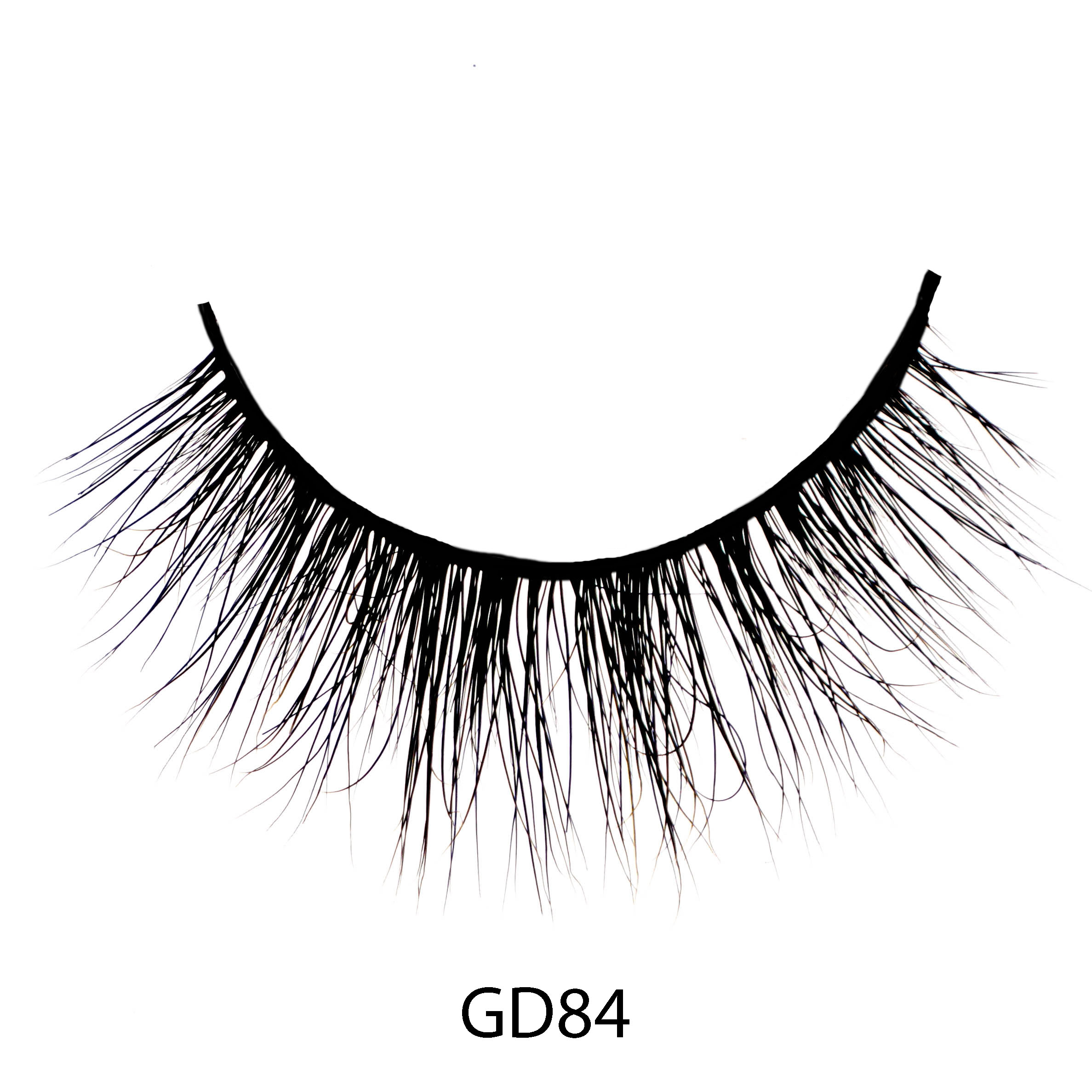 GD84 mink eyelashes vendor natural length style mink real lashes black cotton band minklashes