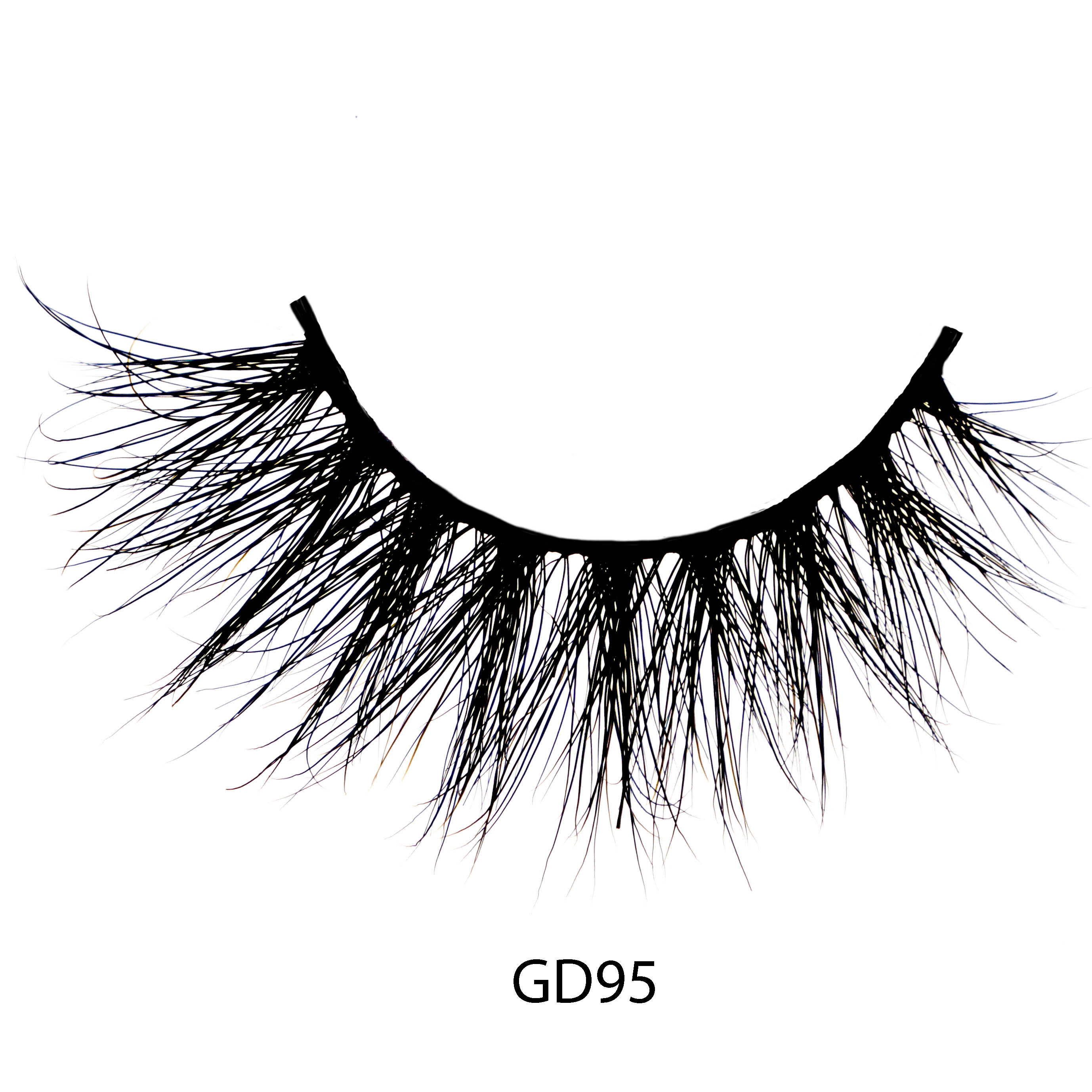 GD95 Wholesale eyelash tray false eye lash box empty plastic eyelash packaging