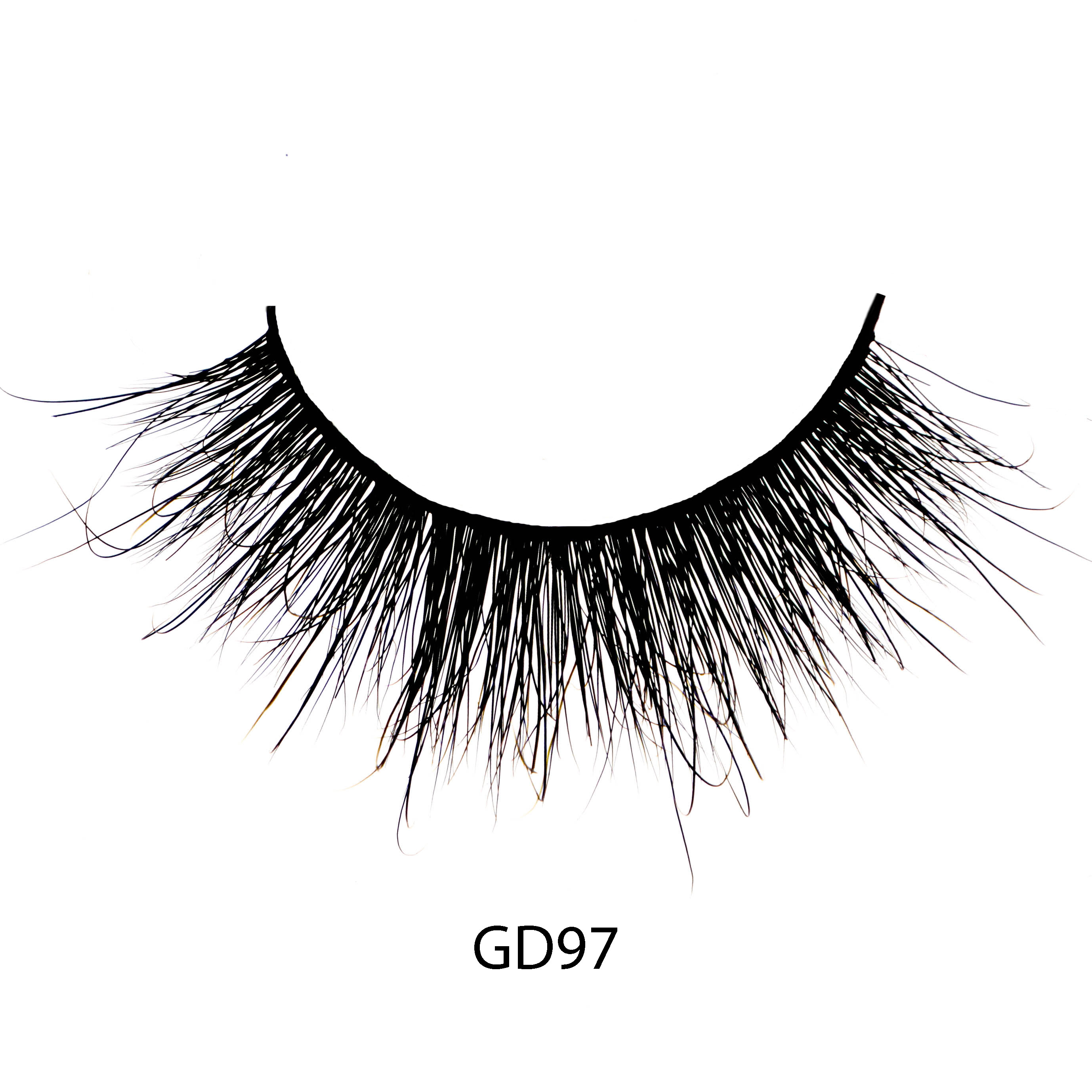 GD97 wholesale strip private label mink eyelashes18mm 3d mink eyelash packaging box