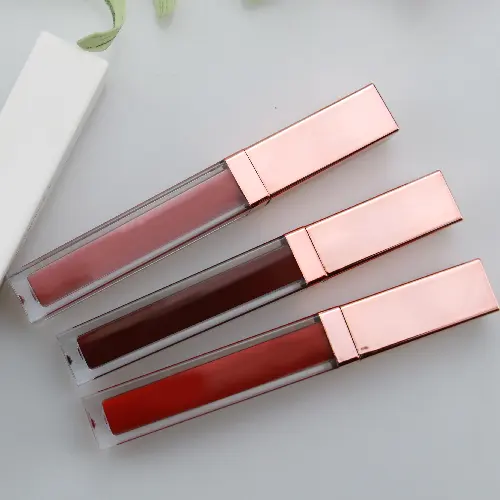 P9 Create Your Logo Lip Makeup Line Pinky Red Glossy Lip Gloss Lipgloss Vendor