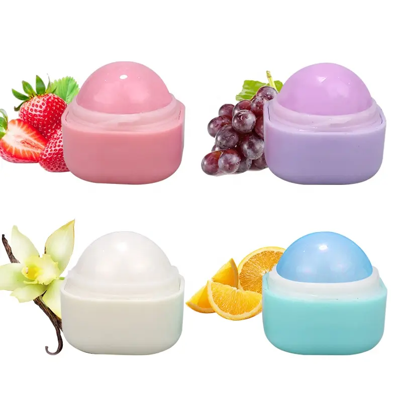 Friendly Vegan Lip Moisturizer Balm Ball Vitamin Organic Private Label Repair Lip Balm
