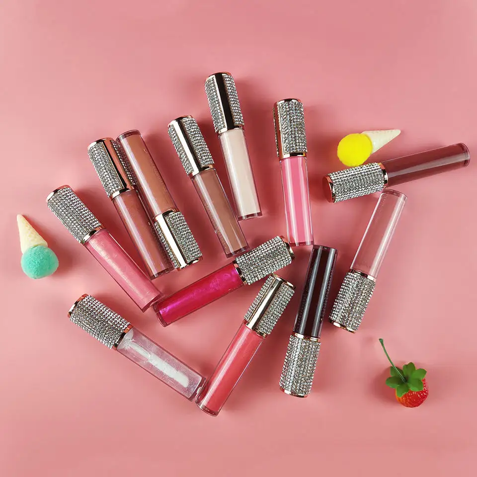 P49-3 High Quality Shiny Lip Gloss Custom Lipgloss Bulk Pigmented Private Label Clear Shimmer Lip Gloss