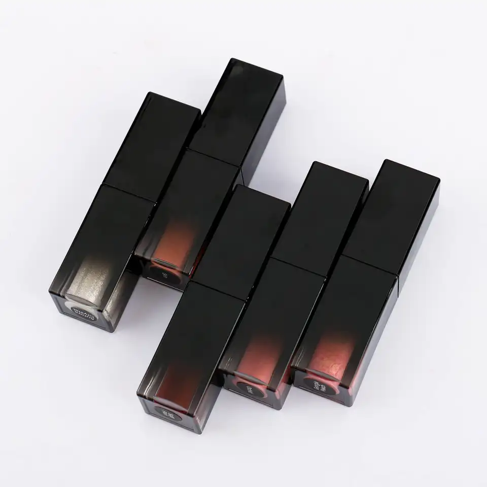 P45  Hot selling waterproof private label long lasting vegan glitter matte metallic liquid lipstick