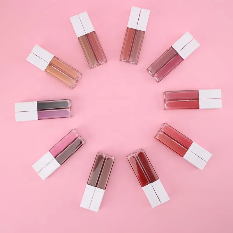 P17- 1  Mix colors Fantastic custom matte lipstick Matte liquid private label lip gloss shiny high glitter lip gloss