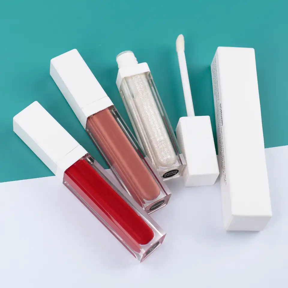 P17- 1  Mix colors Fantastic custom matte lipstick Matte liquid private label lip gloss shiny high glitter lip gloss
