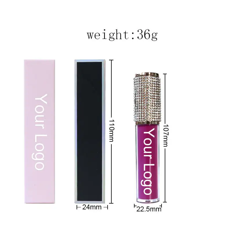 P49-3 High Quality Shiny Lip Gloss Custom Lipgloss Bulk Pigmented Private Label Clear Shimmer Lip Gloss