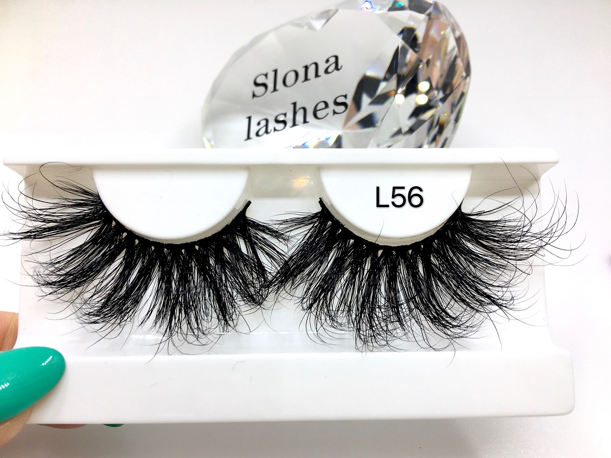 L056 Long Dramatic 28mm 5D 6D Mink Lashes With Packaging Real 5D Mink eyelashes vendors