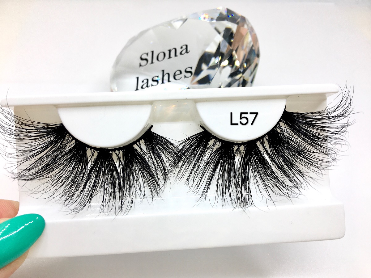 L057 mink lashes wholesale holographic 100% real siberian mink eyelashes extra long eye lashes 28mm
