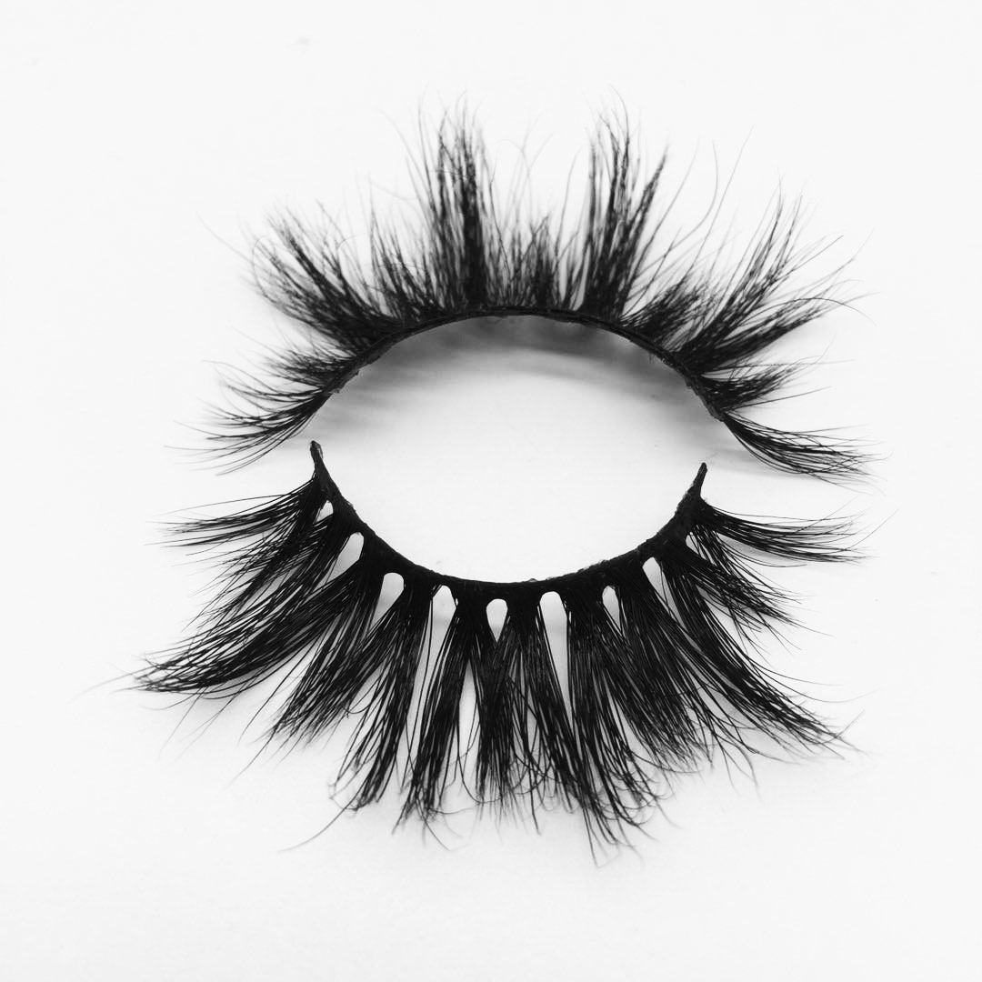 W145A Wholesale Price Best Selling Real Fluffy 3D Mink Lashes 25mm Eyelash