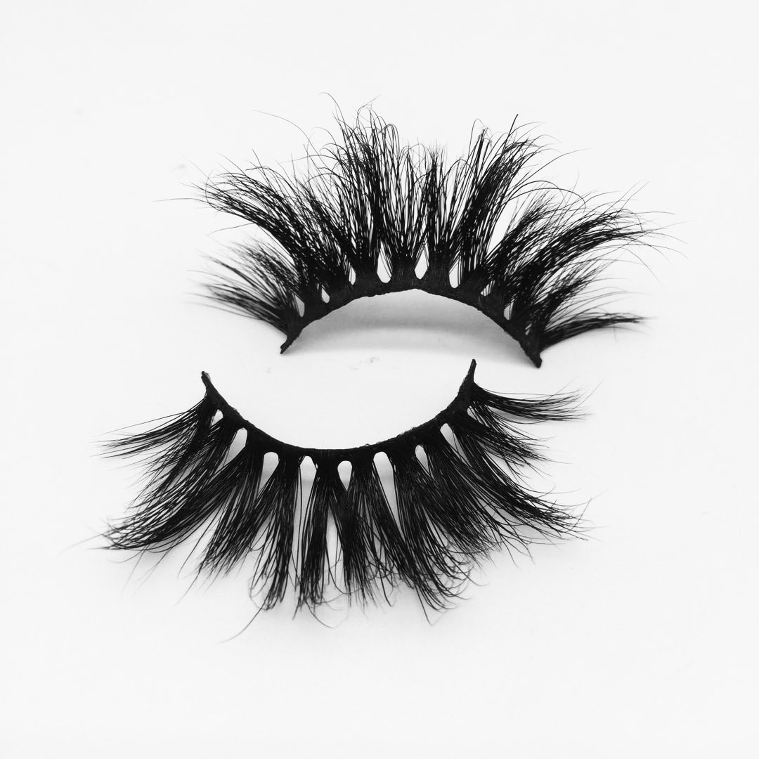 W145A Wholesale Price Best Selling Real Fluffy 3D Mink Lashes 25mm Eyelash