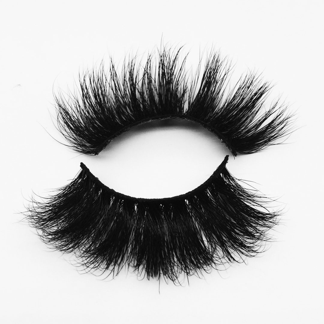 W187E private label lashes 3d wholesale vendor eyelashes Handmade 100% Real 5D 25mm Mink Eye lashes