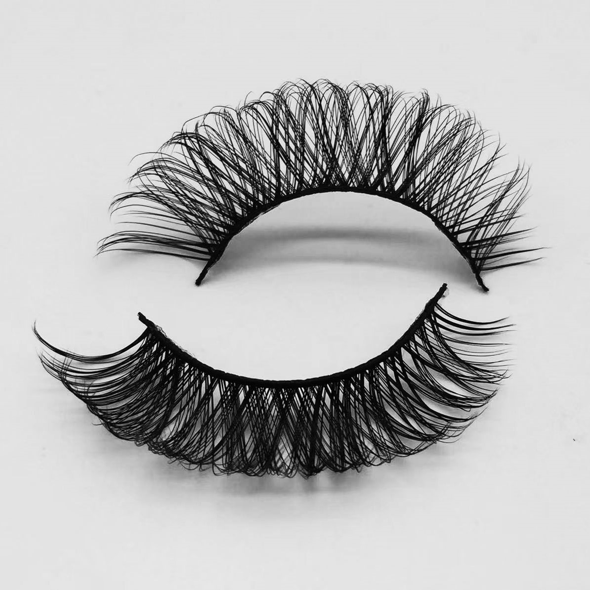 X602E 3d Faux Mink Lashes Private Label Natural Invisible Band Eyelashes