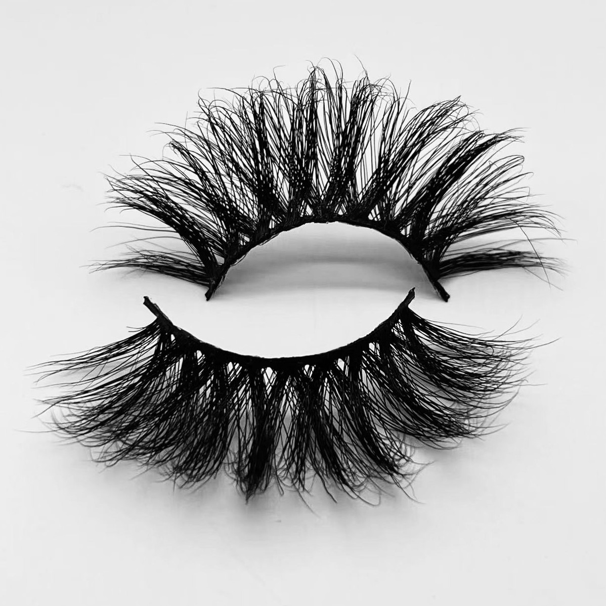 W934A New Style Full Strip Color Volume 3D Mink Lashes Real Mink Fur Colorful Eyelashes Wholesale