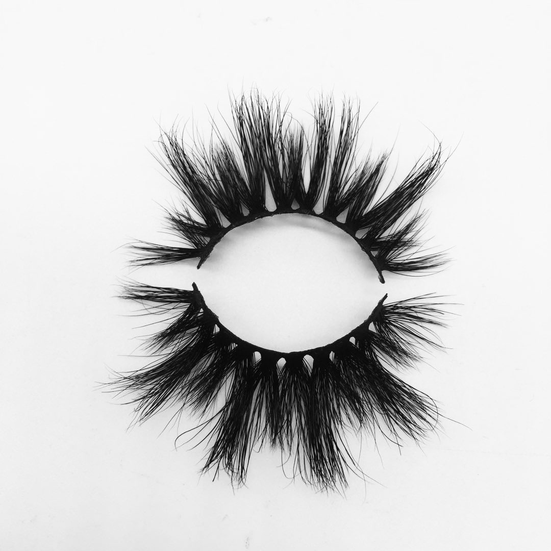 W145A Wholesale Price Best Selling Real Fluffy 3D Mink Lashes 25mm Eyelash