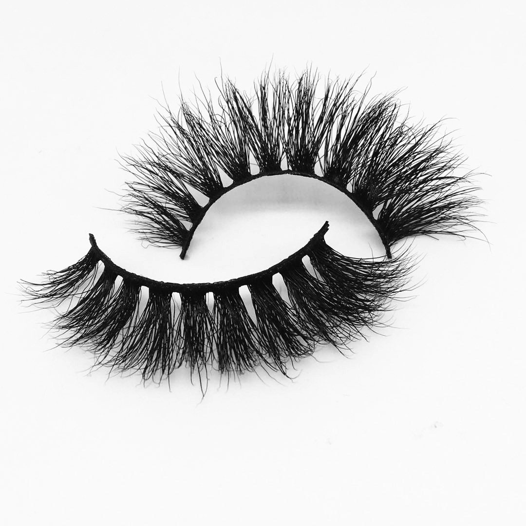 M041  Custom Eyelash Packaging Plastic for 3d fluffy lashes 3D Mink Eyelash Boxes Glitter Lash Box