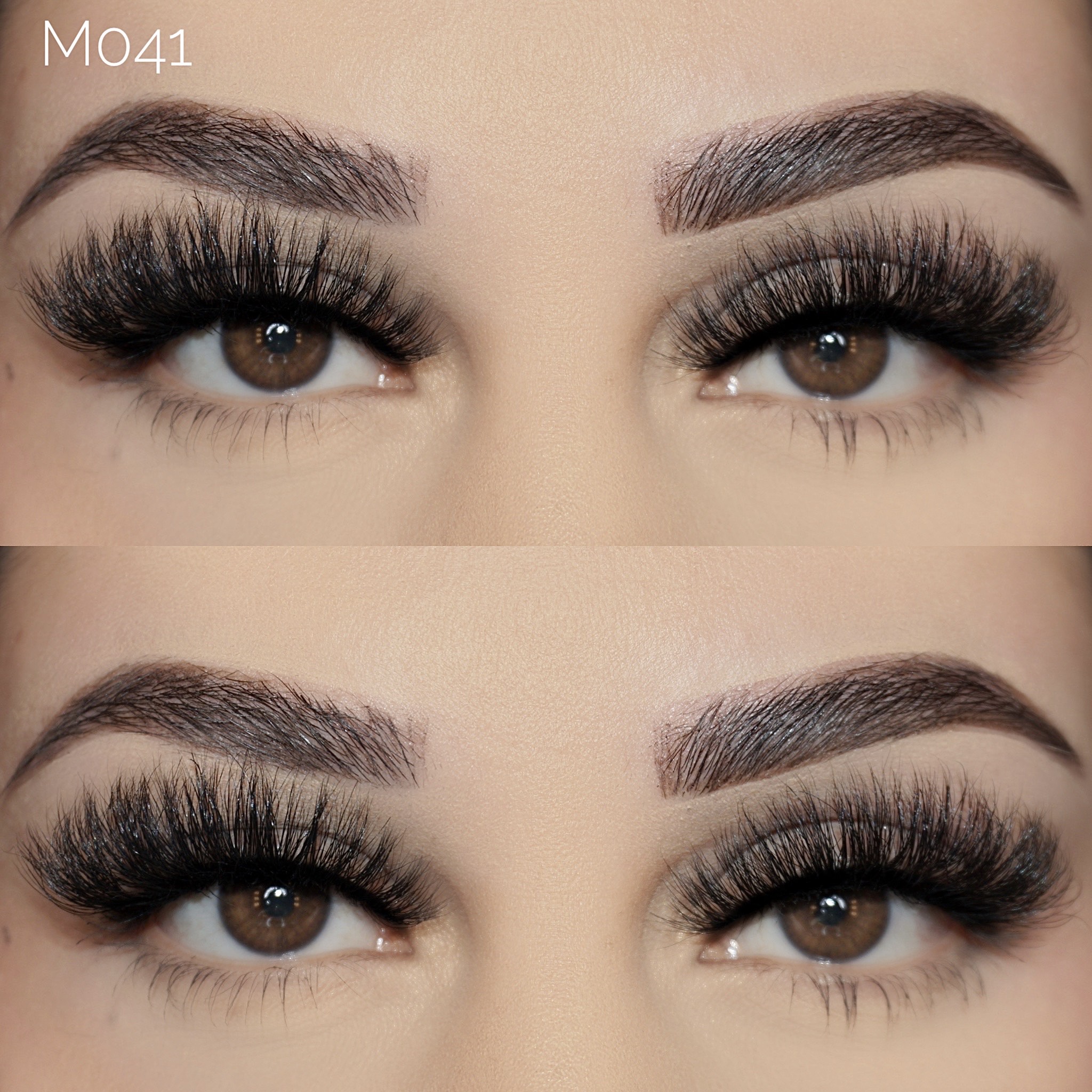 M041  Custom Eyelash Packaging Plastic for 3d fluffy lashes 3D Mink Eyelash Boxes Glitter Lash Box