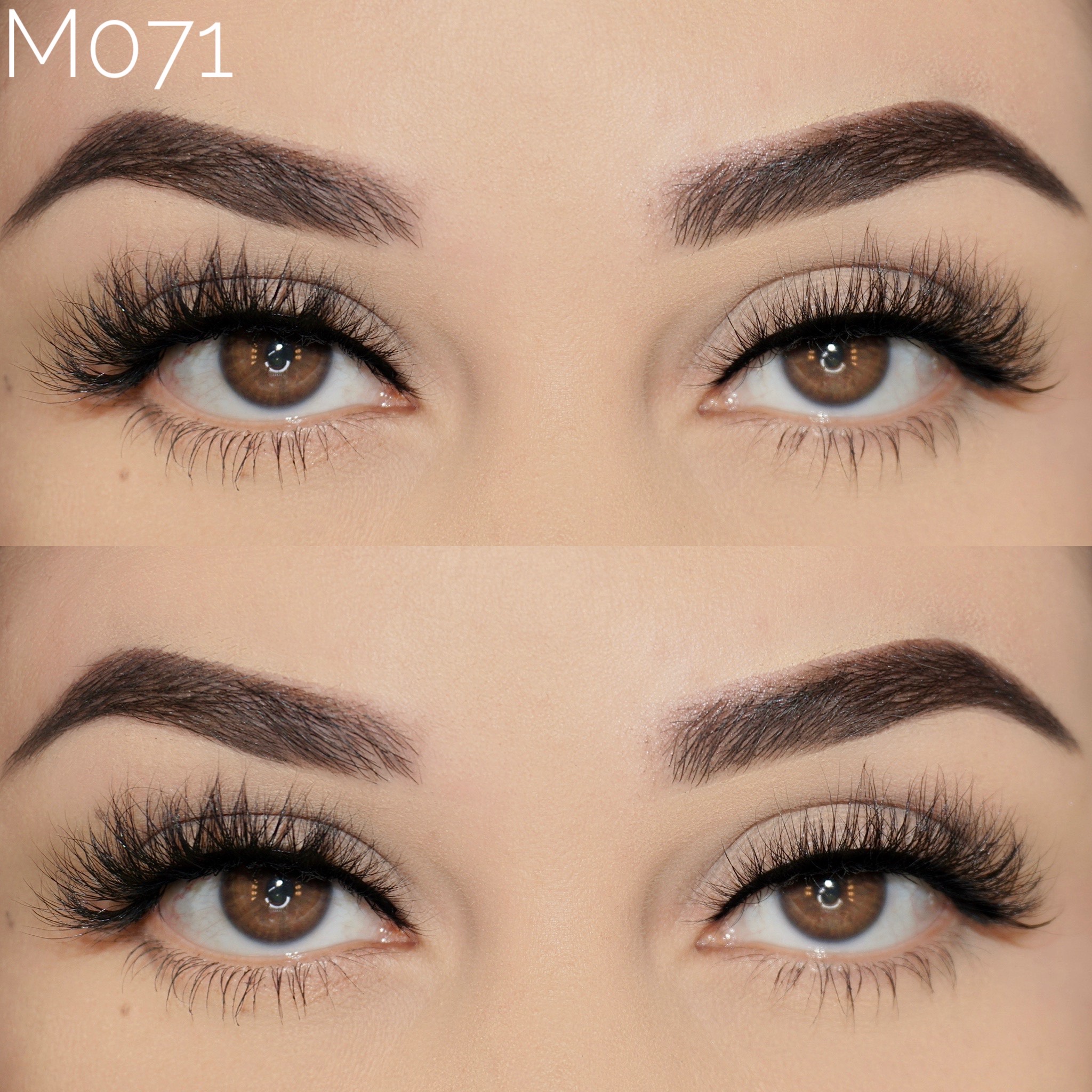 M071 New Makeup Trend Colorful Lashes Colored Lashes 3d 20mm Eyelash Full Strip Lashes