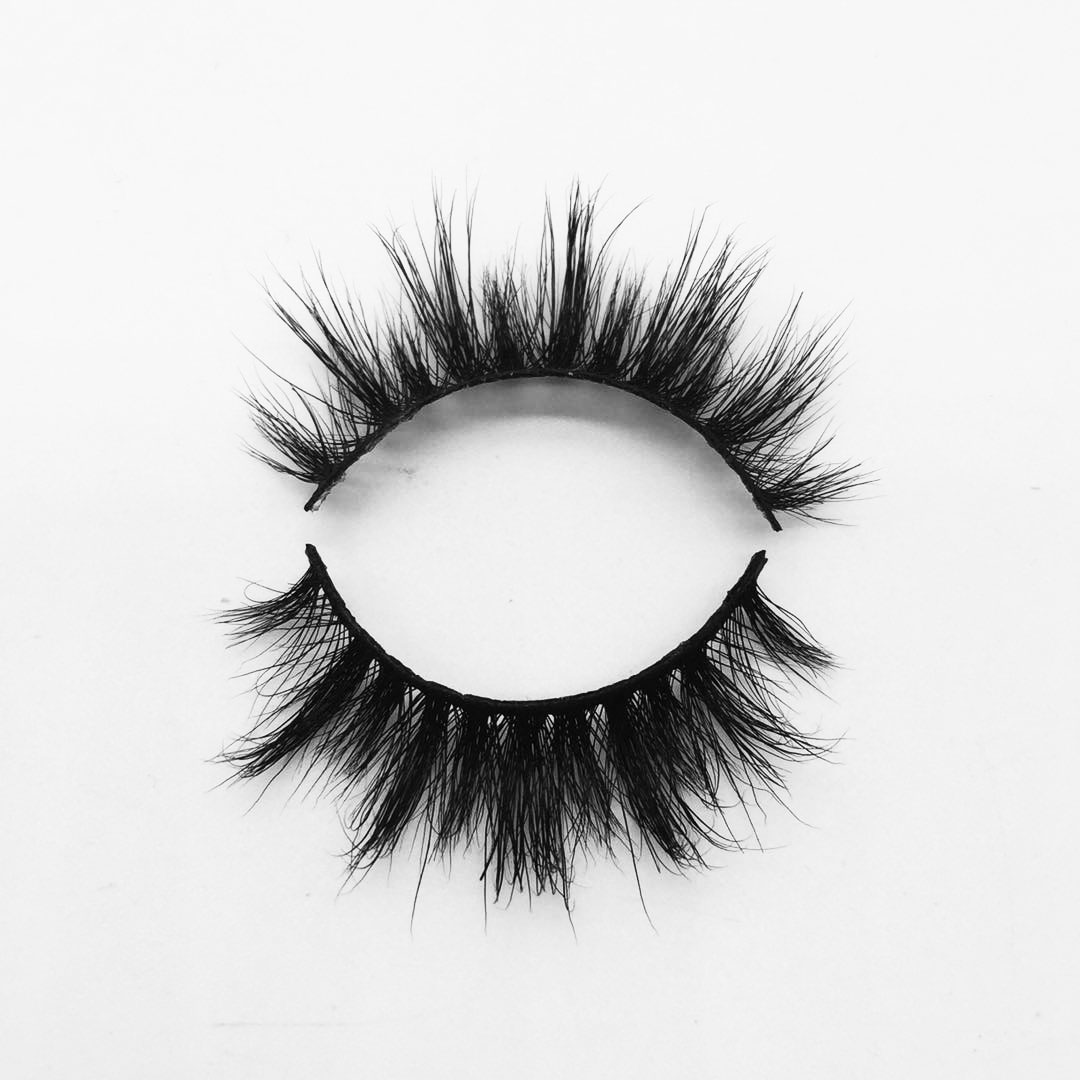 M073 Wholesale 3d/5d 25mm full strip real mink eye lashes private label packaging