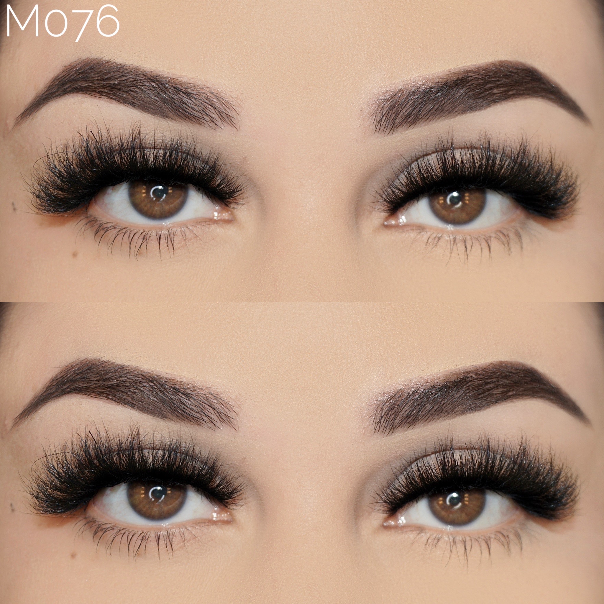 M076 100% siberian real mink fur lashes short 3d mink lashes Wholesale lash vendor 16mm 15mm mink