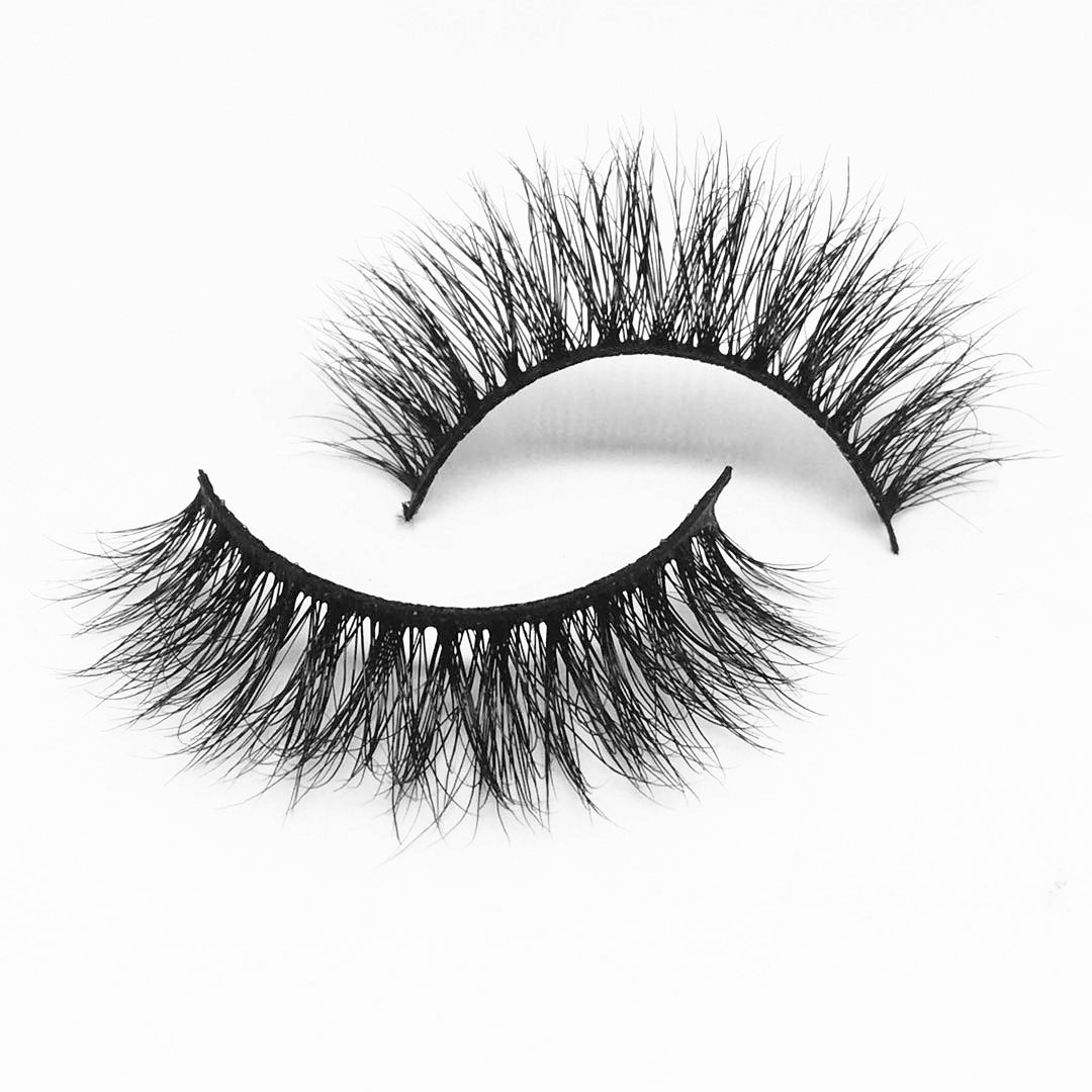 M094 Wholesale private label eye lashes 3d mink false strip eyelashes with customized packaging