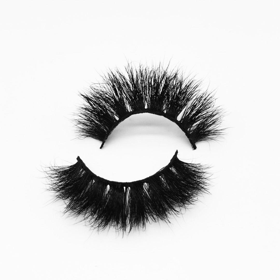 M095 Wholesale lashes full strip lashes fluffy 16mm mink eyelash 100% 3d mink eyelashes vendor 3d mink
