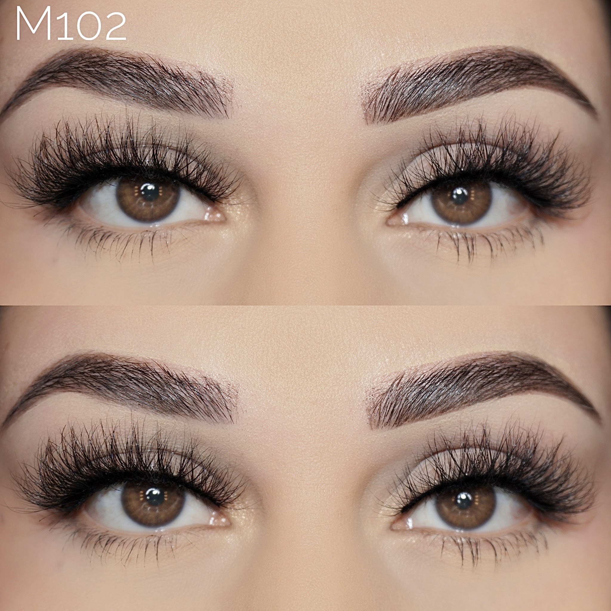 M102 18mm mink eyelash fluffy 3d mink lashes wholesale 3d mink eyelashes