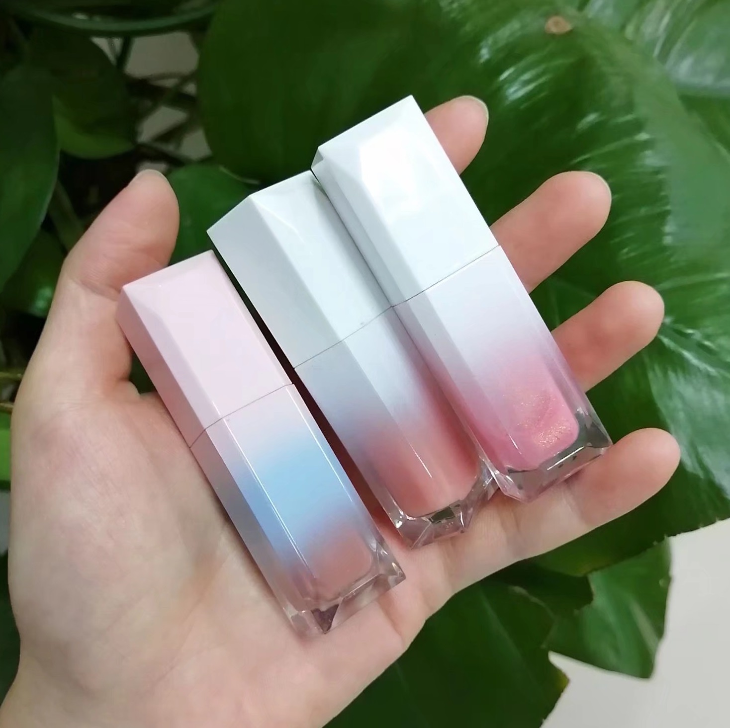 P128 OEM Vegan Glossy Makeup Lipgloss Private Label Logo Custom Lip Gloss