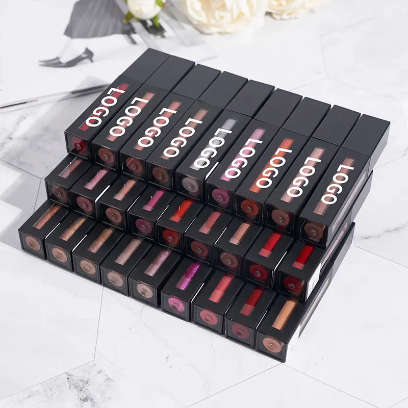 P171 2023 accept custom logo lipstick gloss tube square round liquid lipstick luxury packaging lip containers