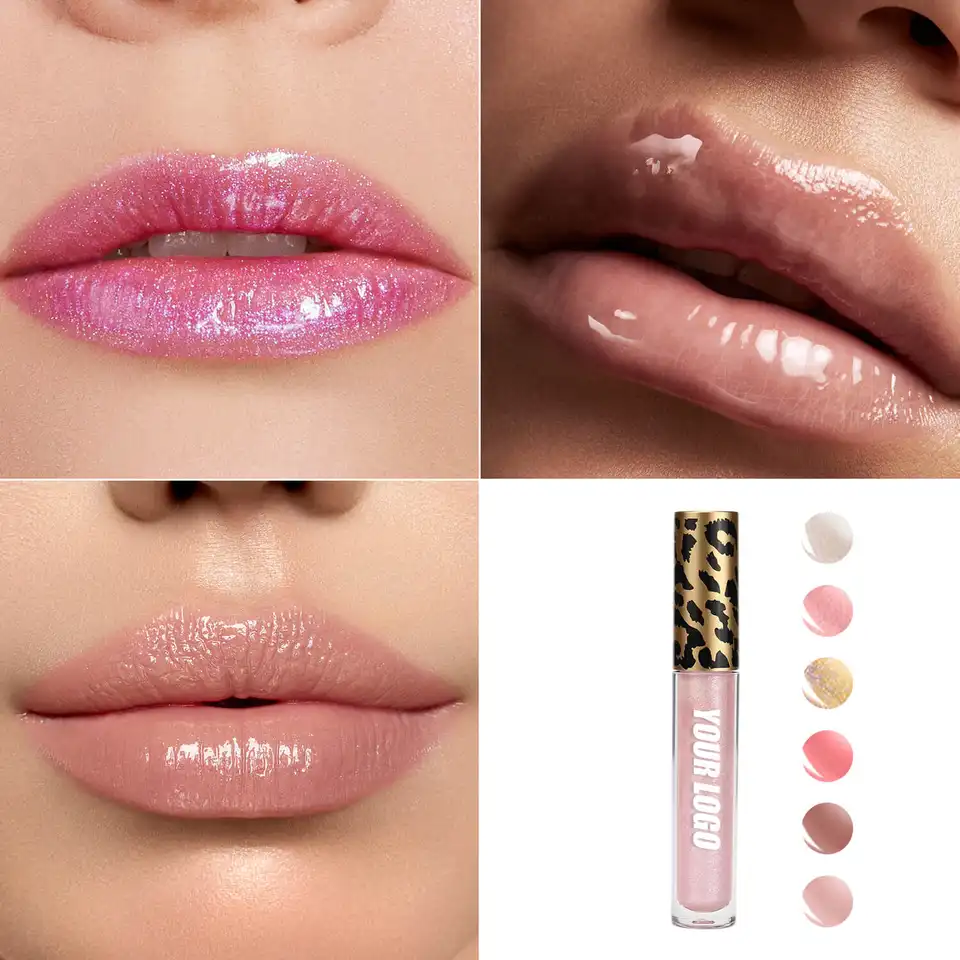 P181 Clear Shiny Vegan Lipgloss colors Private Label Luxury Lip Gloss Base DIY Lipgloss