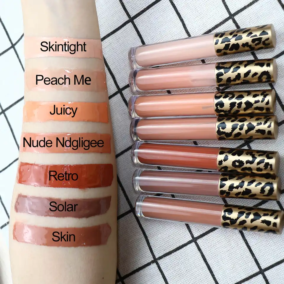 P181 Clear Shiny Vegan Lipgloss colors Private Label Luxury Lip Gloss Base DIY Lipgloss