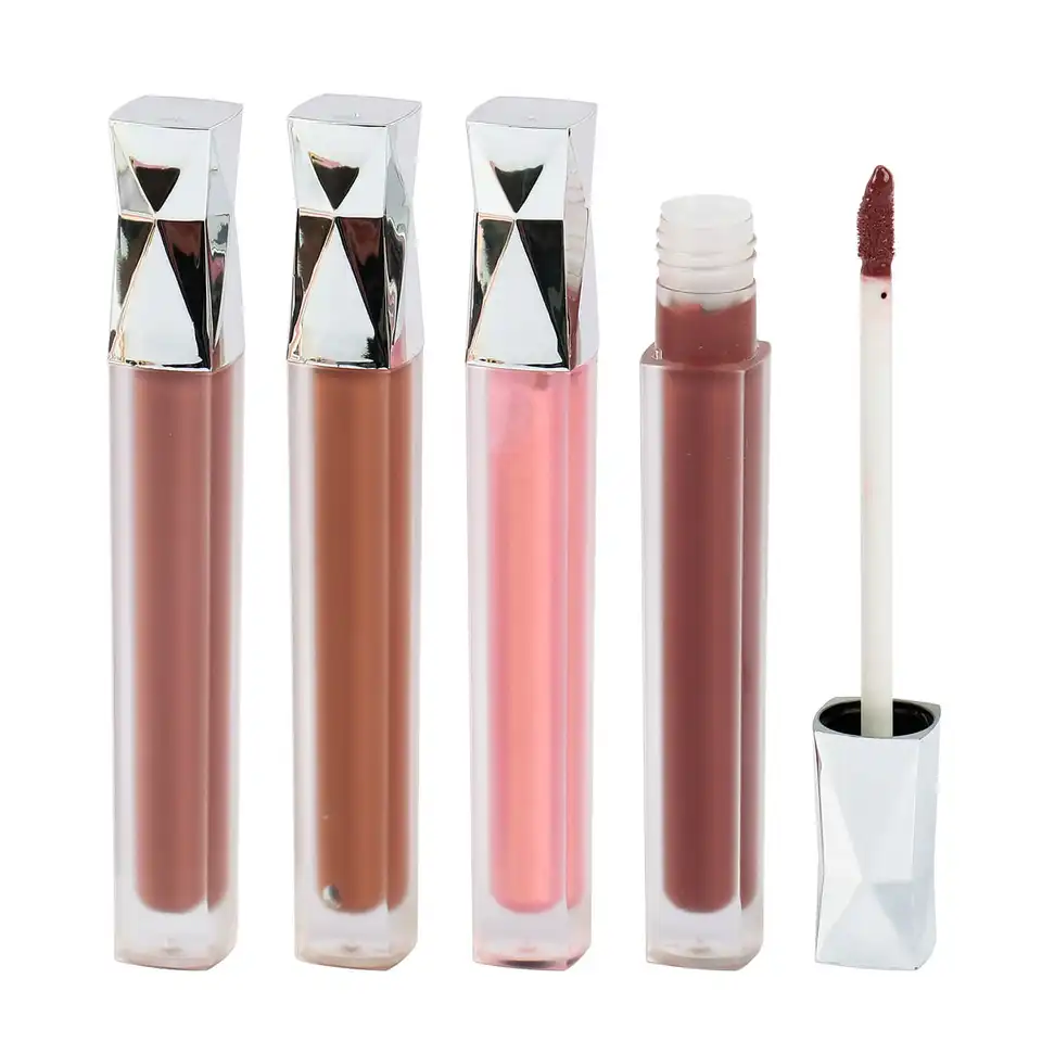 P23 P24  Colorful Lipgloss Nude Women Non-stick Cup Makeup Matte Lipsticks Waterproof