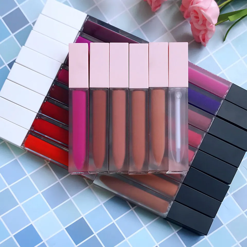 P25-2 Cosmetics vendors Wholesale customized logo natural custom high lipgloss girl nude clear vegan rhinestone diamond Lip Gloss bulk