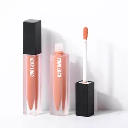 P25 Custom glitter private label shiny colors lipgloss shimmer cruelty free vegan pencil tube kids lip gloss