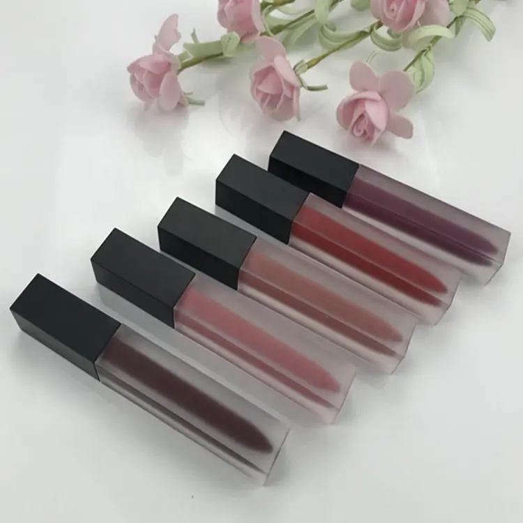 P25 Custom glitter private label shiny colors lipgloss shimmer cruelty free vegan pencil tube kids lip gloss