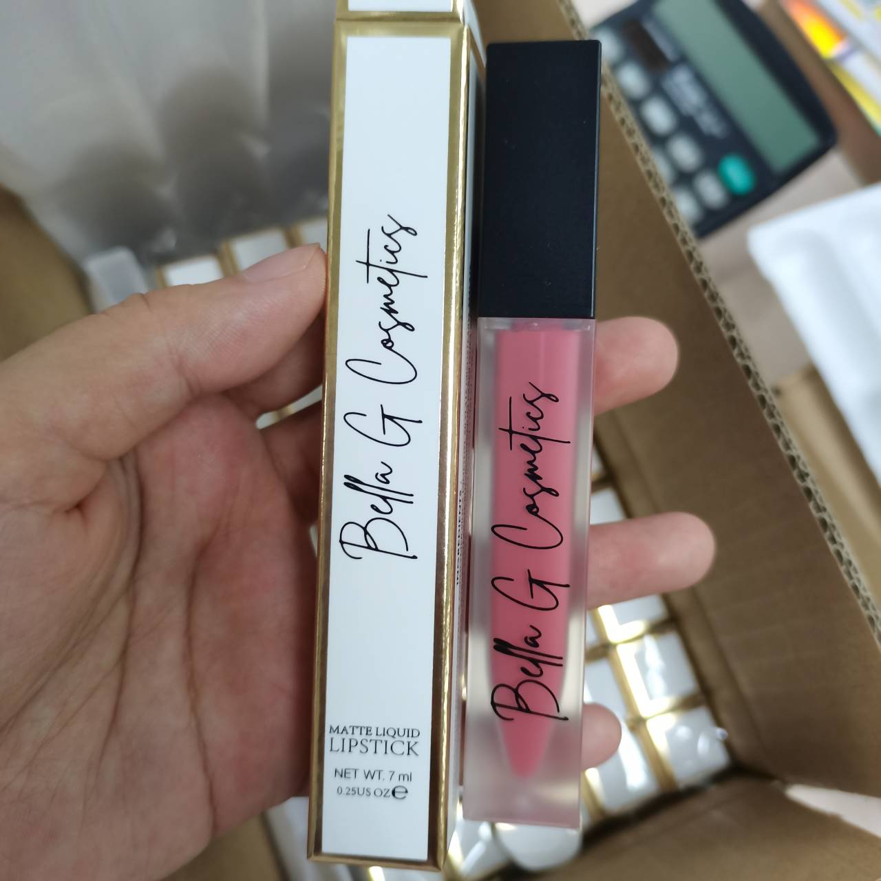 P25 Custom glitter private label shiny colors lipgloss shimmer cruelty free vegan pencil tube kids lip gloss