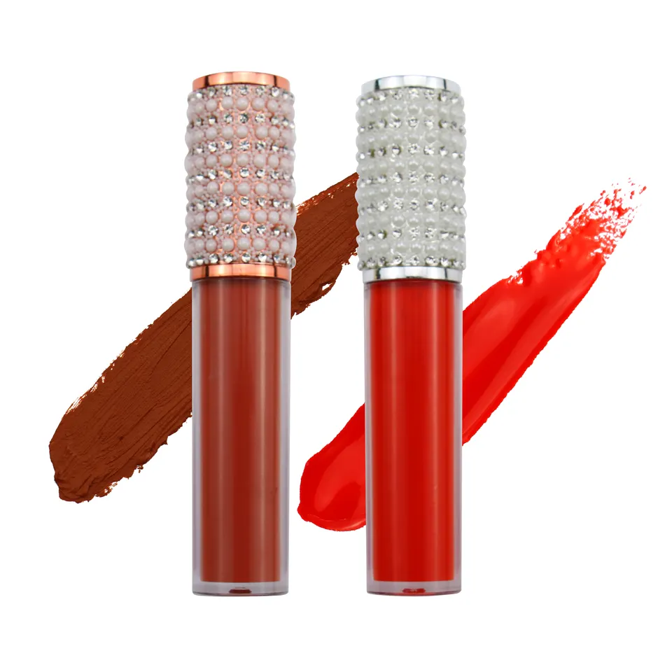 P49-2 Wholesale Make Your Logo Liquid Lipstick Custom Private Label 113 Color No Easy Remover Lip Gloss